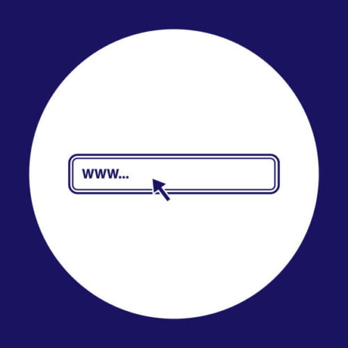 Domain name registration icon